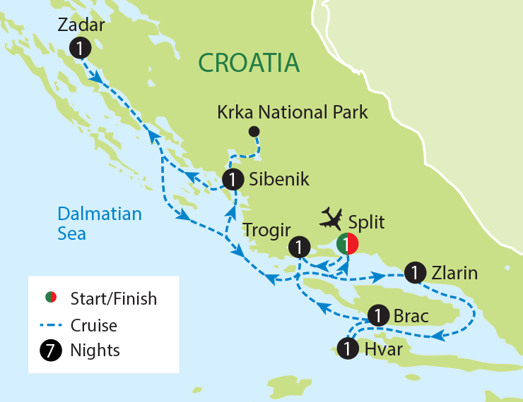 Exploration des îles de Croatie en groupe pour les solos